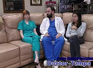 Dr Tampa's First Gyno Exam for Ditria Rose in Florida