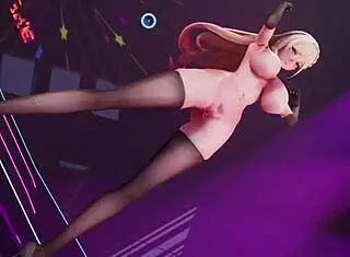 Bitch knight says, Watch me dance with my big tits and ass in MMD