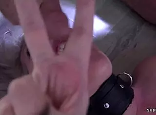 Blonde milf gets dominated with spanking and assfucking.