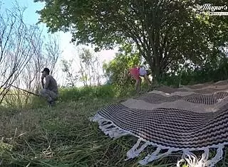 I got fucked outdoor in the forest by my boyfriend in doggystyle