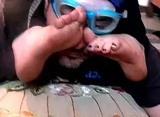 Teased By Roberta's Strong Foot Odor In Leather Domination