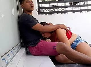 Colombian secretary fucked in office shorts