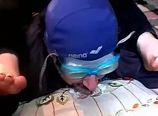 Teased By Roberta's Strong Foot Odor In Leather Domination