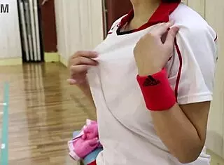 Japan's Huge Breasts Volleyball Club Member's Secret Practice Video