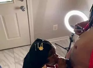 Slutty ebony postal worker takes monster cock deepthroat rough