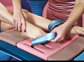 thick busty alice peachy in tickling fetish session with sabina, extreme and sfw.