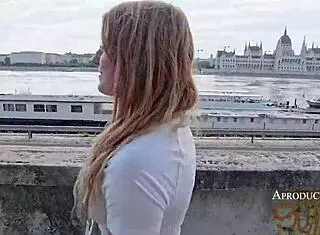 Wetting Pussy In Public Toilet And Outdoor Sport