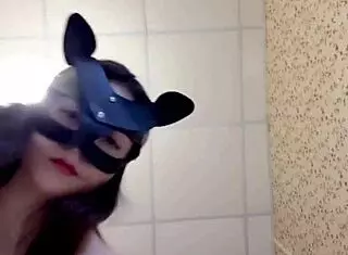 Russian Brunette Masturbates Ass Rubs Small Tits Double Fingering Pussy Anal