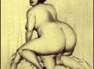 hey, check out these vintage erotic drawings