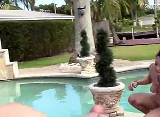 Teen Sluts Threesome Outdoors