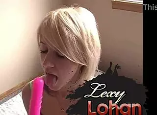 Lexy lohan with natural tits and masturbating dildo feels amazing