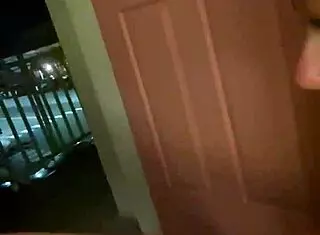 Sucking Monster Cock in Hotel, Getting Mouthful Creampie on Holiday