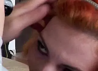 Karla Rose gives POV blowjob with deepthroat