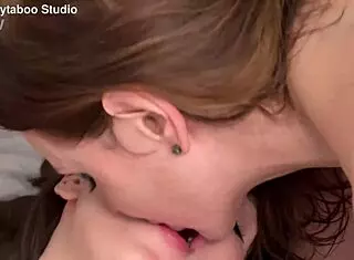 Detailed anal threesome featuring tall sexy girlfriend and busty milf with ass to mouth action