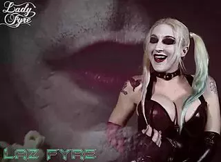Harley Quinn in Cosplay Gets Roughly Face Fucked and Slapped in This Parody