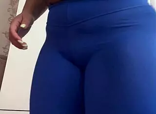 hey, check out this hot stepmom stretching with her big tits