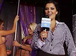 Intense hot orgy in the strip club with striptease and dancing.