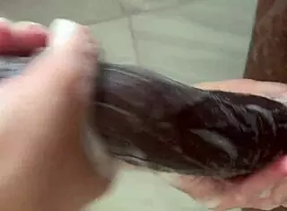 She begs for cum in her ass during monster cock anal creampie session