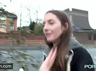 Horny Skinny Leyla Goes Public In Lingerie, Shaved Pussy And Outdoor Reality!