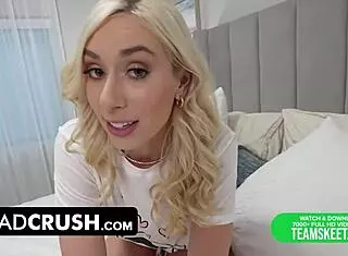 Why does pretty teen 18+ prank her stepfather with blowjob?