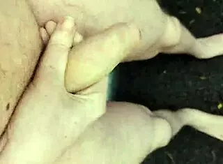 risky outdoor masturbation