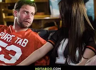 Horny stepdaughter Jessica takes control over stepdaddy