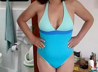 Recording Stepmother Changing Into Bikini On Beach Daily