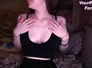 Blonde Experiences Hard Shaking Orgasm From Nipple Play