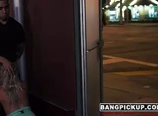 Teen Valerie White getting fucked hard on street