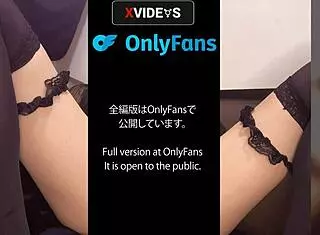 Cute Japanese ladyboy masturbates with cock