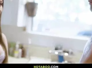 Horny stepdaughter Jessica takes control over stepdaddy