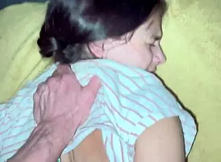 Stepsister begs for anal in stockings