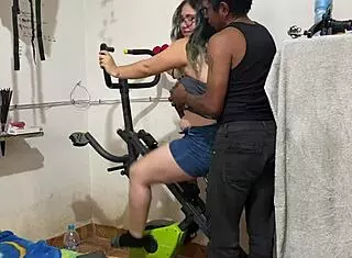 trying to exercise but coach decides to fuck me