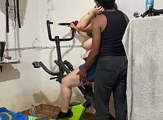 trying to exercise but coach decides to fuck me