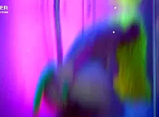 Rave girl takes a cyber shower in part 2 😎