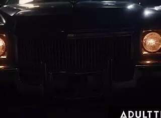 adult time - big titty girl gets pounded in parking lot while her husband watches