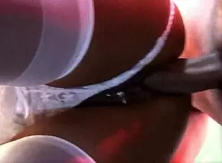 Amy Azurra, Luna Luxx, and Nataly Dangelo engage in group double penetration with cumshot