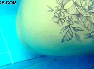 risky public sex with petite teen in pool, licking wet pussy 😏