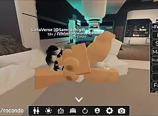 New Session with Beautiful Slut in Roblox Game