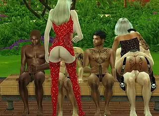 Danna And Granny June Enjoy BBC Gangbang.