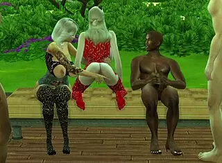 Danna And Granny June Enjoy BBC Gangbang.