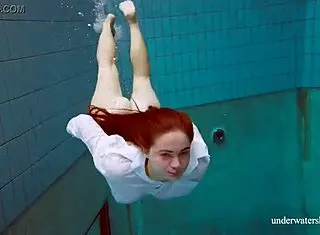 Big Natural Tits Babe Lola Underwater Swimming