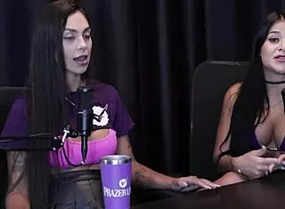 renatinha melo in sheer red lingerie gets bold massage