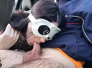 I gave beautiful blowjob in car with elivalove