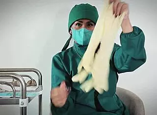 Nurse Uses Latex Gloves In Hospital Fetish Scene With Patient