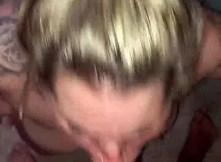 The latina pro deepthroats her friend, sucking and getting cumshot in thong and panties.