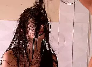 shower quickie with monster cock domination and bondage.