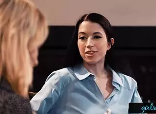 Busty lesbian licks my pussy deeply