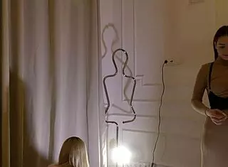 skinny girl meets girlfriend no panties