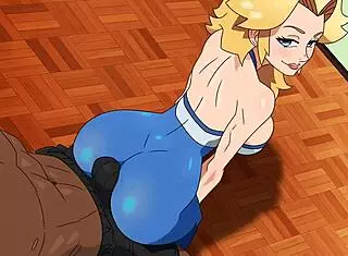 tifanny does her yoga routine